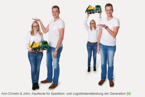 Kaufläute für Spedition und Logistik - Ann-Christin Sonnenburg und John Semmelhaack